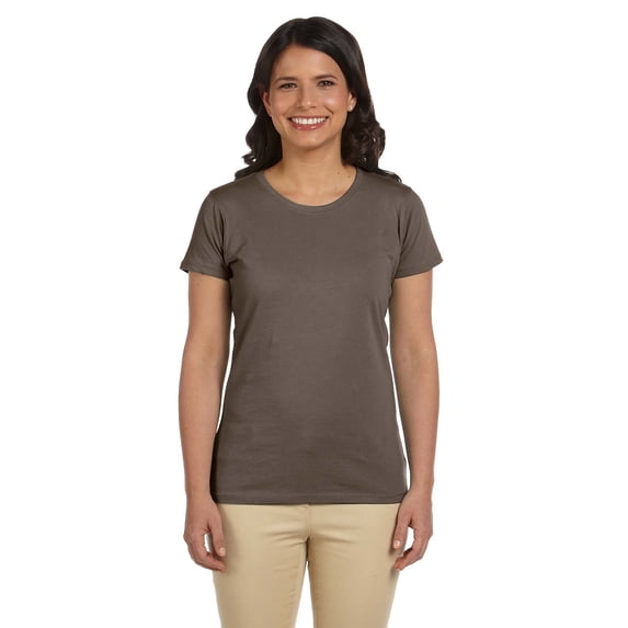 Ladies' 4.4 oz.; 100% Organic Cotton Classic Short-Sleeve T-Shirt - BLACK - S(D0102H7ZQK2.)