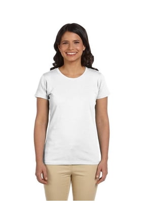 Ladies' 4.4 oz.; 100% Organic Cotton Classic Short-Sleeve T-Shirt - BLACK - S(D0102H7ZQTJ.)