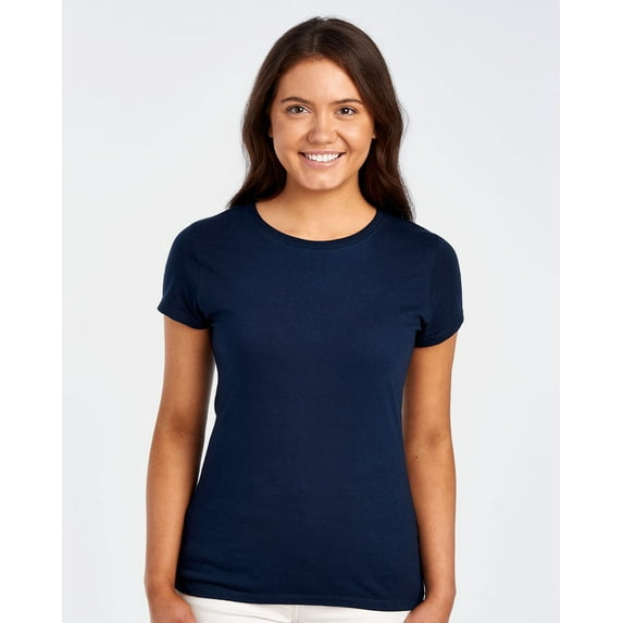 Ladies' 4.7 oz. Sofspun Jersey Junior Crew T-Shirt