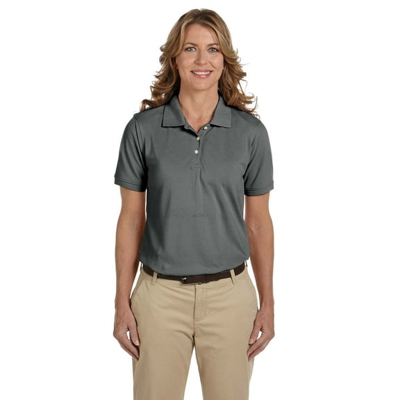 Ladies' 5.6 oz. Easy Blend™ Polo - CHARCOAL - S
