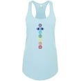 thumbnail image 1 of Ladies 7 Colored Chakras Yoga Racerback Tank Top - Cancun, Medium, 1 of 1