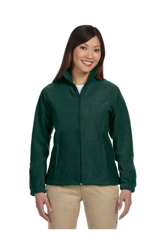 Ladies' 8 Oz. Full-Zip Fleece , M990W , HUNTER , Medium