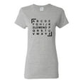 thumbnail image 1 of Ladies A B C D ELEMENO Funny T-Shirt Tee, 1 of 2