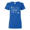 thumbnail image 1 of Ladies A B C D ELEMENO Funny T-Shirt Tee, 1 of 2