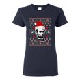 thumbnail image 1 of Ladies Abraham Lincoln President USA Ugly Christmas Funny DT T-Shirt Tee, 1 of 2