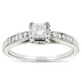 thumbnail image 1 of Ladies Affortable 14K Unique Natural 0.6 Ctw Diamond Engagement Ring Cheap (White Gold Size 6), 1 of 3