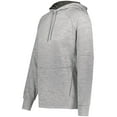 thumbnail image 1 of Holloway 223780.05W.2XL Ladies All-Pro Performance Fleece Hoodie, Athletic Grey Heather & Iron - 2XL, 1 of 1