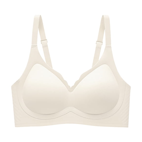 Ladies' Alluring Cross - Back Lace Bra with Side Buckle for Movement and Shock Absorption