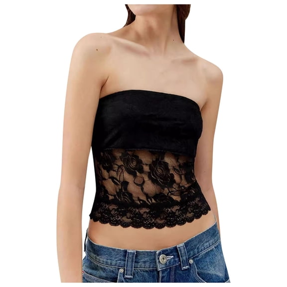 Ladies And Womens Lace Lace Sexy Strapless Vest Strap