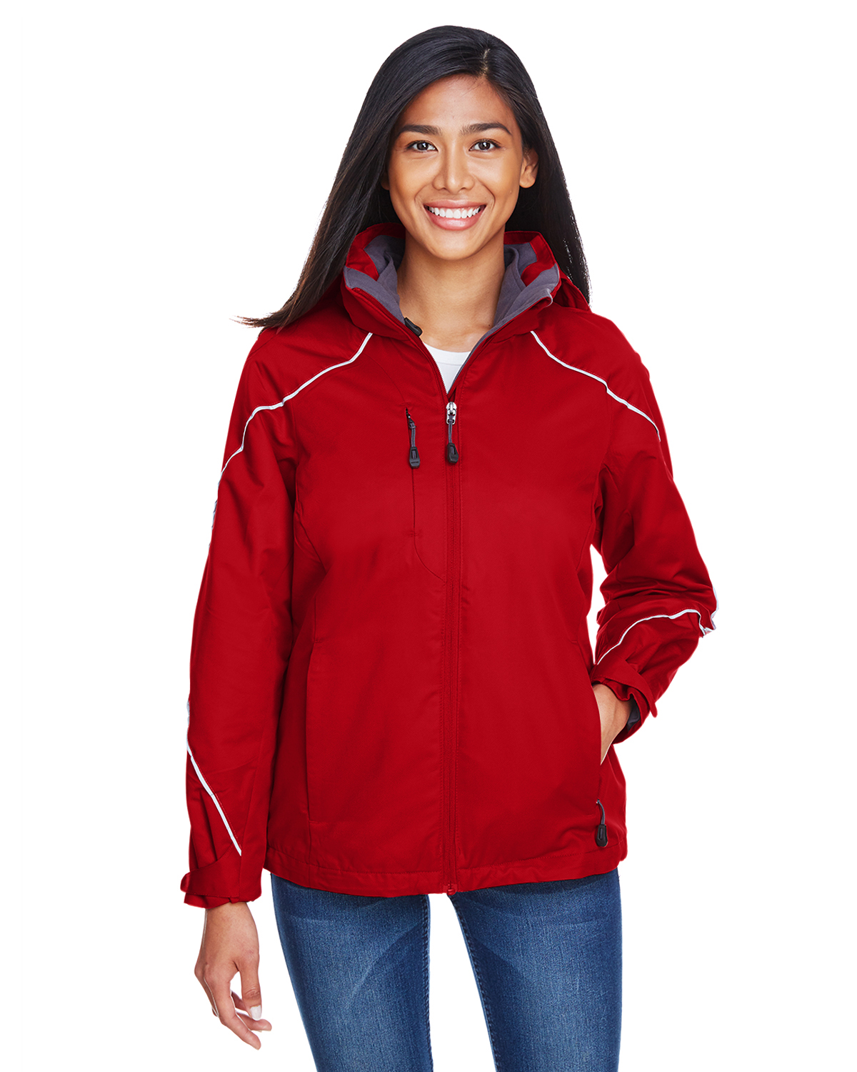 Ladies' Angle 3-in-1 Jacket with Bonded Fleece Liner - CLASSIC RED - S - image 1 of 3