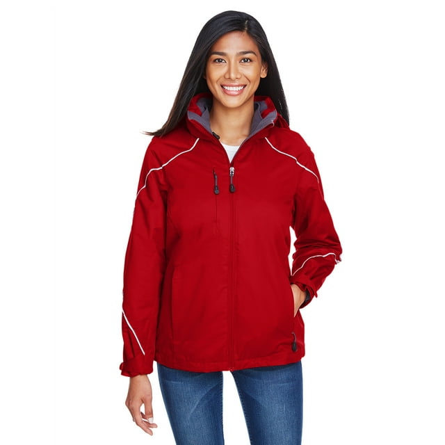 Ladies' Angle 3-in-1 Jacket with Bonded Fleece Liner - CLASSIC RED - XS