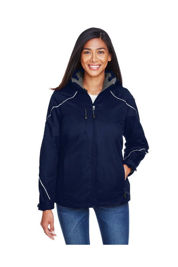 Ladies' Angle 3-in-1 Jacket with Bonded Fleece Liner - NIGHT - 3XL
