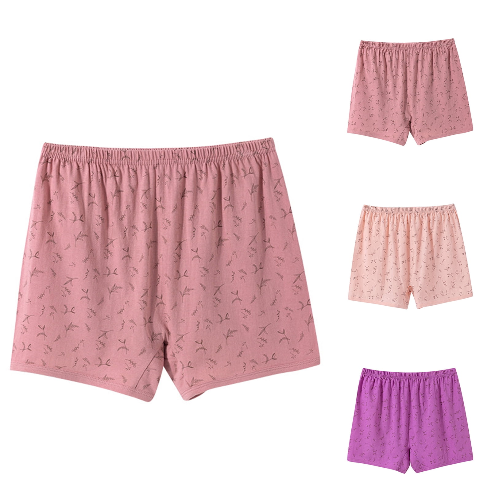 Ladies Anti-Chafing Boxer Briefs, Relaxed Fit Daily Underwear, Vibrant ...