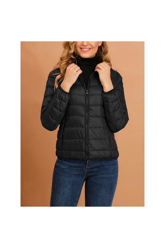 Ladies' Autumn and Winter White Duck Down Down Down Jacket Casual and Lightweight Hooded Jacket