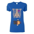 thumbnail image 1 of Ladies Baby Skeleton Baby Witch Halloween Horror Funny DT T-Shirt Tee, 1 of 2