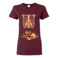 thumbnail image 1 of Ladies Baby Skeleton Witch Halloween Horror Funny DT T-Shirt Tee, 1 of 2