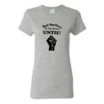 thumbnail image 1 of Ladies Bad Speller Of The World Untie Unite Funny T-Shirt Tee, 1 of 2