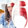 thumbnail image 1 of Ladies Bangs Wig - Front Fringe Human Hair Extension, Air Bangs, Sideburns Hairpin, Soft Non-Frizzy Hair, Fashionable Young Look, Hair Volume, Hair Styling Tool, Daily & Party Use Makeup Organizers, 1 of 6