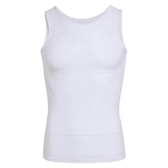 Ladies Belly Hugging Ice Sensation Body Shaping Vest Figure Top Suspender Tank, L, White