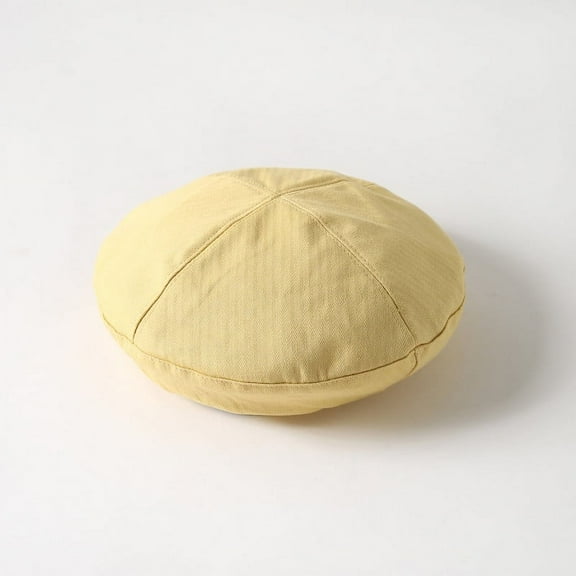 Ladies Beret Female Hats Elegant Women Headwear Adult Head accessories 1Count(Yellow)