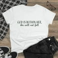 thumbnail image 1 of Ladies Bible Verse Shirt, Relaxed Fit Short Sleeve T-Shirt, Ladies Crewneck, Woman's Cotton Tee, 1 of 5