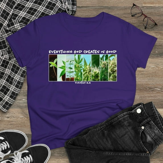 Ladies Bible Verse Shirt, Relaxed Fit Short Sleeve T-Shirt, Ladies Crewneck, Woman's Cotton Tee