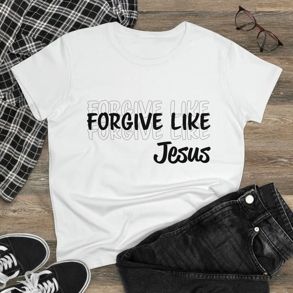 Ladies Bible Verse Shirt, Relaxed Fit Short Sleeve T-Shirt, Ladies Crewneck, Woman's Cotton Teee