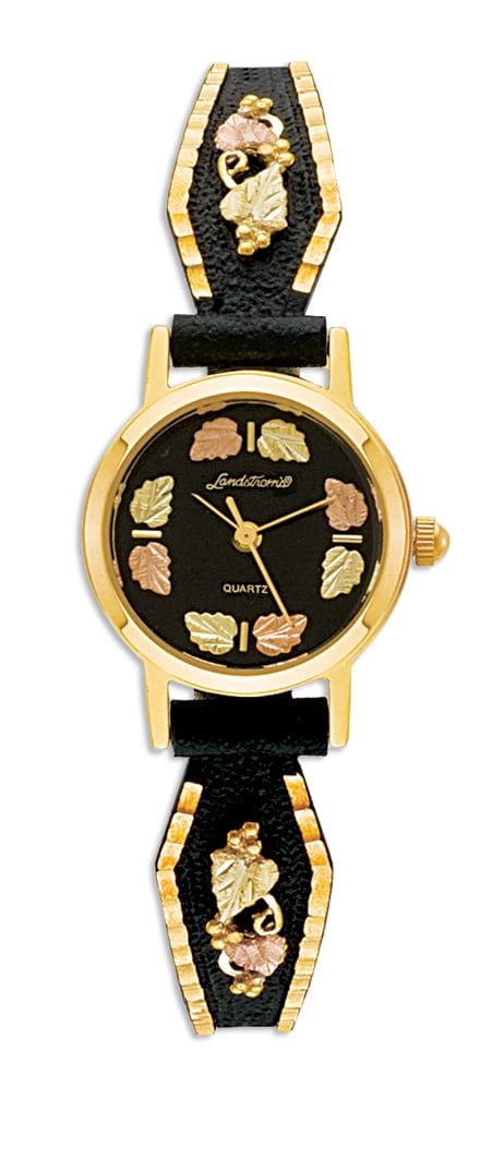 Black hill 12k gold watch Black Hills Gold Ladies Black Powder-Coated Watch - Jewelry  main image 3