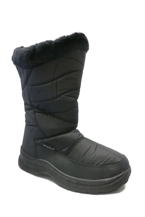 Ladies Black Snow Boots- SKADOO Winter Boots Sizes 5-11 Waterproof and Stylish!