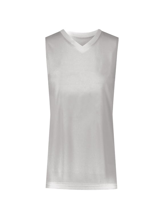 Ladies Blank Basketball Jersey - L / WHITE