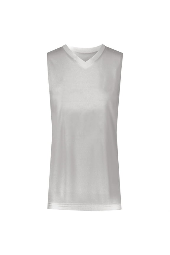 Ladies Blank Basketball Jersey - L / WHITE