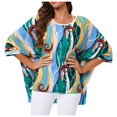 Ladies Bohemian Seaside Holiday Bikini Blouse Swimsuit Blouse Cover Up
