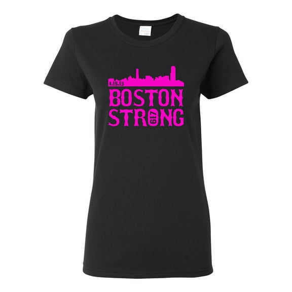 Ladies Boston Strong Skyline 617 T-Shirt Tee