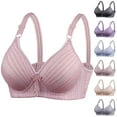 thumbnail image 1 of Ladies Bras,Womans Plus Size Bras Embroidered Glossy Comfortable Breathable Bra Underwear No Rims, 1 of 7