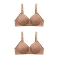thumbnail image 1 of Ladies Bras Women Full-Coverage Bra Feature V-Neck Bralette Bra Style W-1338 Khaki 36, 1 of 7