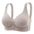 thumbnail image 1 of Ladies Bras Women Full-Coverage Bra Feature V-Neck Soft Bra Style W-435 Gray 95, 1 of 3