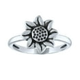 thumbnail image 1 of Ladies Brilliance Fine Jewelry Sterling Silver Sunflower Ring, 1 of 3
