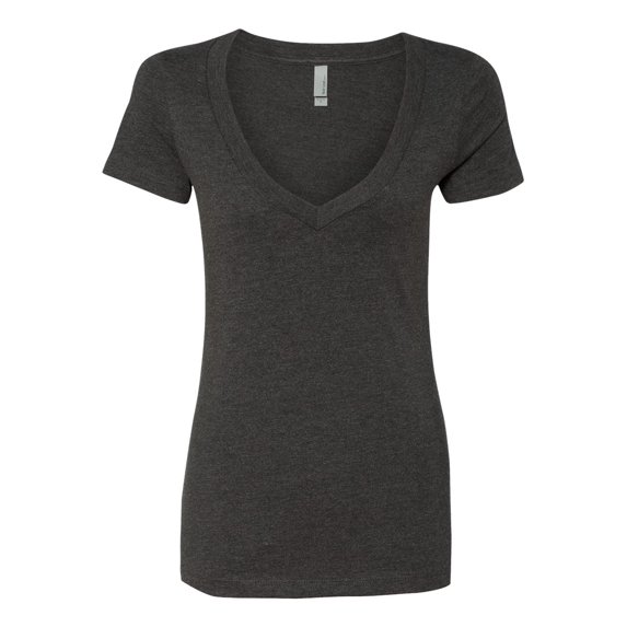 Next Level Apparel Women's CVC Deep V-Neck T-Shirt