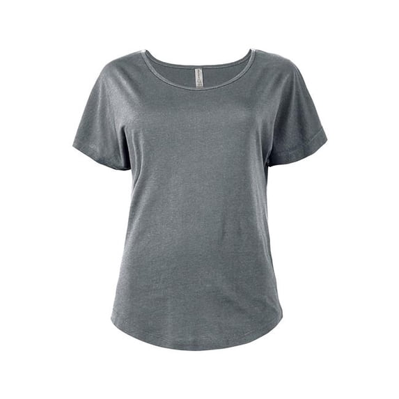 Ladies CVC Dolman T-Shirt, Graphite Heather - Extra Large