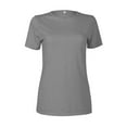 thumbnail image 1 of Ladies CVC Short Sleeve Crew Neck T-Shirt, Graphite Heather - Small, 1 of 1