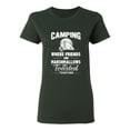 thumbnail image 1 of Ladies Camping Where Friends And Marshmallows Get Toasted Together DT T-Shirt Tee, 1 of 2