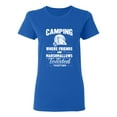 thumbnail image 1 of Ladies Camping Where Friends And Marshmallows Get Toasted Together DT T-Shirt Tee, 1 of 2