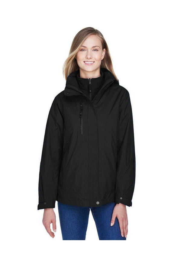Ladies' Caprice 3-in-1 Jacket with Soft Shell Liner - BLACK - XL