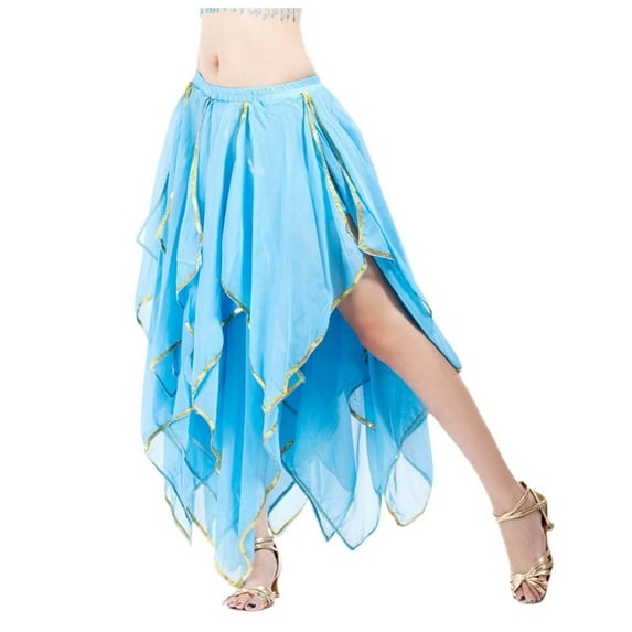 Ladies Carnival Belly Dance Skirt Performance Dress Flared Gypsy Elegant Stage Outfit Boho Skirt for Women