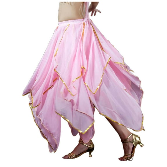 Ladies Carnival Belly Dance Skirt Performance Dress Flared Gypsy Elegant Stage Outfit Boho Skirt for Women