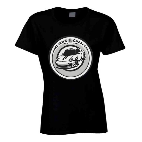 Ladies Cars And Coffee T Shirt