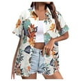 thumbnail image 1 of Ladies' Casual And Fashionable Summer Beach Print Short Sleeved Shirt, 1 of 1