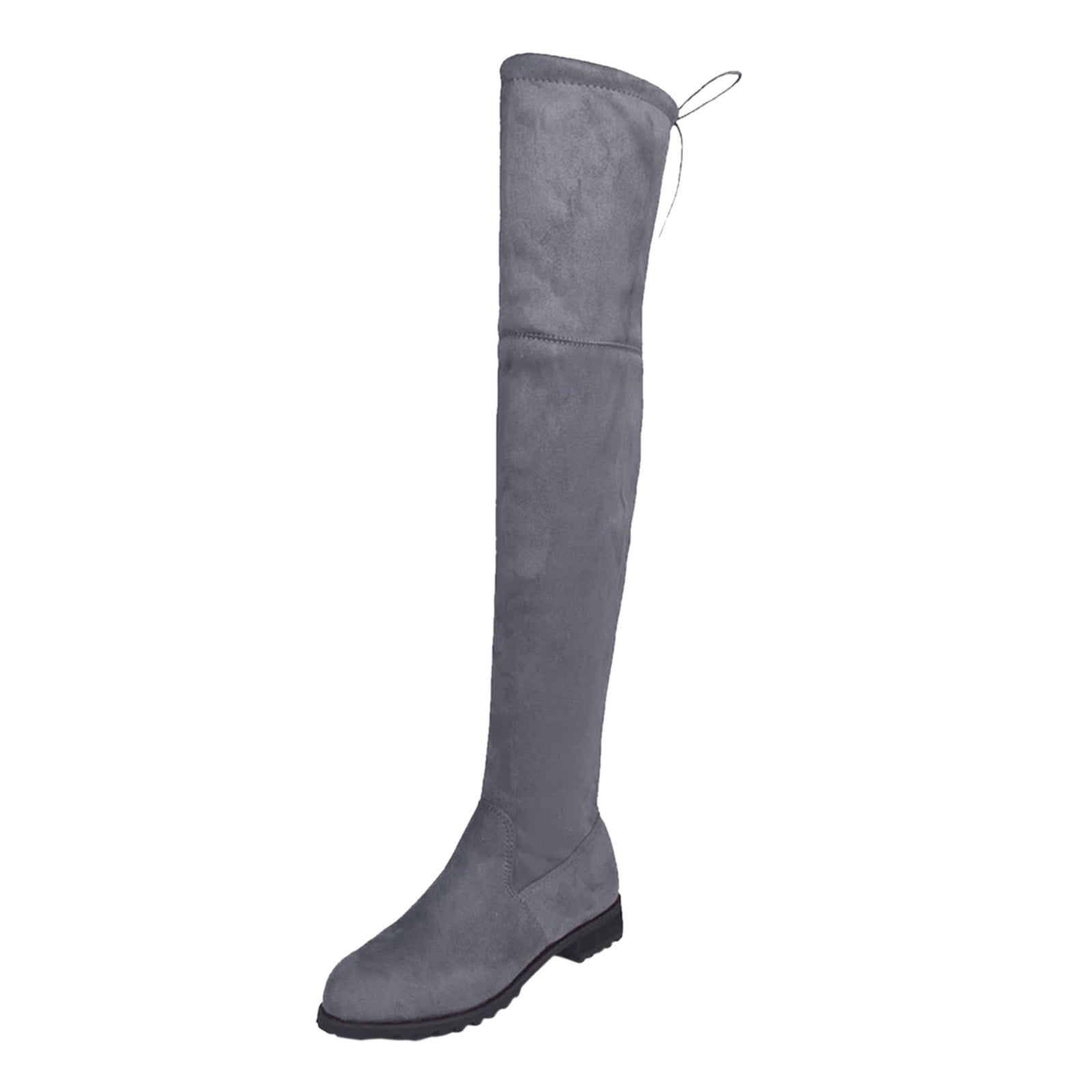Ladies Casual Comfort Boots Shoes Women Boots Winter Over The Knee Boots Long Boots Comfort Square Heels Shoes