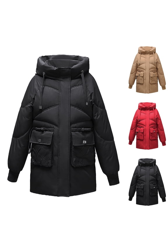 Ladies Casual Long Sleeve Hooded Jacket Coat Outerwear, Lightweight Loose Fit Windbreaker for Women, Spring Fall Fashion | CSEONE,Black L