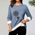 thumbnail image 1 of Ladies' Casual Printed Long Sleeved Casual Thick Velvet Warm And Close Fitting Base Shirt Elderly Sweatsuit Hoodie Women Baggy Sweat Shirts Women Hoodie Dresses Teen Girls Hoodies Ladies Fall Women, 1 of 3